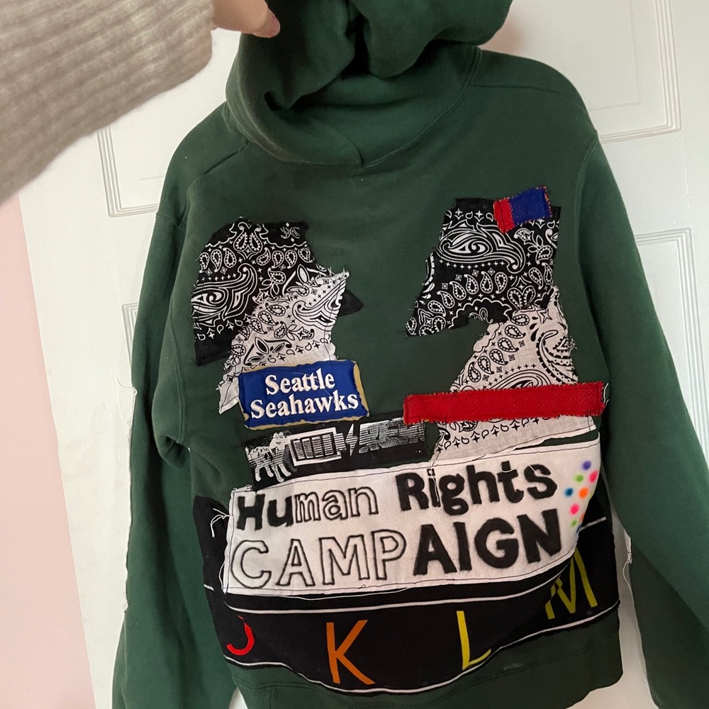 One of a kind handmade hoodie